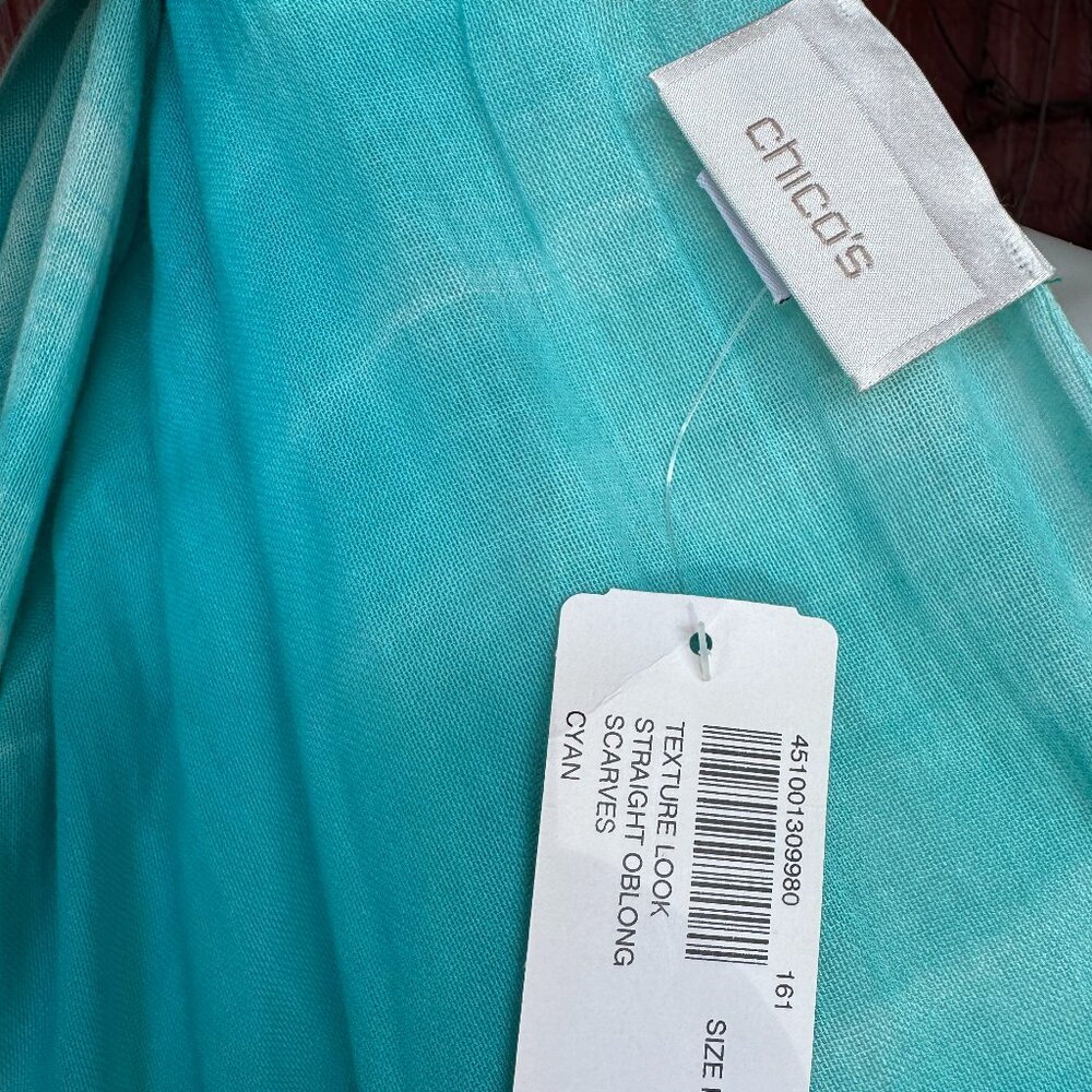 Chico's Lt Wt Cotton Gauze Scarf NWT - Picture 5 of 5
